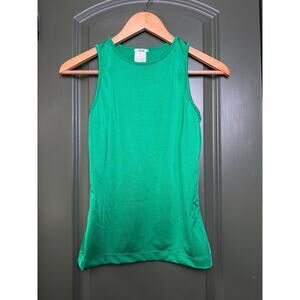 NWT Wolford The Workout Top Sleeveless Activewear Gym Performance Green Tank XS